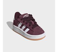 Sneaker ADIDAS ORIGINALS "CAMPUS 00S COMFORT CLOSURE ELASTIC LACE KIDS", Kinder, Gr. 24, maroon, ftwr weiß, gum 2, Leder, Synthetik, Schuhe Sneaker, für Babys und Kleinkinder aus Leder und Wildleder,