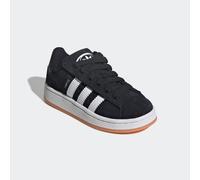 Sneaker ADIDAS ORIGINALS "CAMPUS 00S COMFORT CLOSURE ELASTIC LACE KIDS", Gr. 34, schwarz-weiß (core schwarz, cloud weiß, cloud weiß), Leder, sportlich, Schuhe (81238924-34) core schwarz, cloud weiß, c