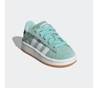 Sneaker ADIDAS ORIGINALS "CAMPUS 00S COMFORT CLOSURE ELASTIC LACE", Kinder, Gr. 23, grün (semi flash aqua, cloud weiß, gum 2), Leder, Synthetik, Schuhe Sneaker, für Kinder (78666127-23) semi flash aqu