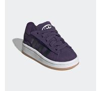 Sneaker ADIDAS ORIGINALS "CAMPUS 00S COMFORT CLOSURE ELASTIC LACE", Kinder, Gr. 25, weiß (aurora plum, core schwarz, cloud weiß), Leder, Synthetik, Schuhe Sneaker, für Babys und Kleinkinder aus Leder