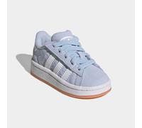 Sneaker ADIDAS ORIGINALS "CAMPUS 00S COMFORT CLOSURE ELASTIC LACE", Kinder, Gr. 27, crystal sky, cloud weiß, gum 2, Leder, Synthetik, Schuhe Sneaker, für Babys und Kleinkinder aus Leder und Wildleder,