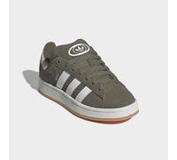 Sneaker ADIDAS ORIGINALS "CAMPUS 00S", Mädchen, Gr. 35,5, olive strata, ftwr weiß, gum 2, Leder, Synthetik, Schuhe Sneaker, für Kinder und Jugendliche, mit Gummilaufsohle, mit Schnürung (87568025-35,5