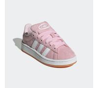 Sneaker ADIDAS ORIGINALS "CAMPUS 00S", Mädchen, Gr. 35, weiß (clear pink, ftwr weiß, gum 2), Leder, Synthetik, Schuhe Sneaker, für Kinder (79609959-35) clear pink, ftwr weiß, gum 2