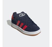 Sneaker ADIDAS ORIGINALS "CAMPUS 00S", Mädchen, Gr. 38,5, weiß (night indigo, better scarlet, cloud weiß), Leder, Synthetik, Schuhe Sneaker, für Kinder und Jugendliche, mit Gummilaufsohle, mit Schnüru