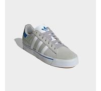 Sneaker ADIDAS ORIGINALS "CAMPUS VULC", Damen, Gr. 40, grau (grau two, cloud weiß, blau), Leder, Textil, Schuhe Sneaker, mit klassischem Canvas-Obermaterial (13980063-40) grau two, cloud weiß, blau