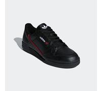 Sneaker ADIDAS ORIGINALS "CONTINENTAL 80", Herren, Gr. 38, bunt (core schwarz, scarlet, collegiate navy), Leder, Synthetik, Schuhe Sneaker (27193506-38) core schwarz, scarlet, collegiate navy