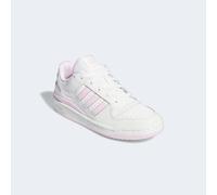 Sneaker ADIDAS ORIGINALS "FORUM LOW CL", Damen, Gr. 37, weiß (cloud weiß, clear pink, cloud weiß), Baumwolle, Synthetik, Schuhe Sneaker (90972347-37) cloud weiß, clear pink, cloud weiß