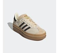 Sneaker ADIDAS ORIGINALS "GAZELLE BOLD", Damen, Gr. 38, beige (cream weiß, core schwarz, sand strata), Leder, Schuhe Sneaker (14479366-38) cream weiß, core schwarz, sand strata