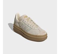 Sneaker ADIDAS ORIGINALS "GAZELLE BOLD", Damen, Gr. 38, beige (grau one, cream weiß, cream weiß), Leder, Schuhe Sneaker (21129001-38) grau one, cream weiß, cream weiß