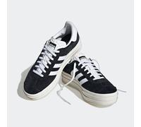 Sneaker ADIDAS ORIGINALS "GAZELLE BOLD", Damen, Gr. 40, schwarz-weiß (core schwarz, cloud weiß, core weiß), Leder, Synthetik, Schuhe Sneaker (10777550-40) core schwarz, cloud weiß, core weiß