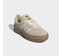 Sneaker ADIDAS ORIGINALS "GAZELLE BOLD", Damen, Gr. 40, stone khaki, cream weiß, gold metallic, Leder, Schuhe Sneaker (64236614-40) stone khaki, cream weiß, gold metallic