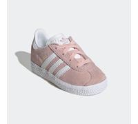 Sneaker ADIDAS ORIGINALS "GAZELLE COMFORT CLOSURE ELASTIC LACES KIDS", Mädchen, Gr. 27, pink (icey pink, cloud weiß, cloud weiß), Leder, Synthetik, Schuhe Sneaker, für Kinder (26276244-27) icey pink,