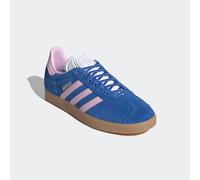 Sneaker ADIDAS ORIGINALS "GAZELLE", Gr. 39, blau (blau, orchid fusion, gum 3), Leder, Synthetik, Schuhe Skaterschuh Sneaker low Retrosneaker (24046002-39) blau, orchid fusion, gum 3