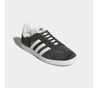Sneaker ADIDAS ORIGINALS "GAZELLE", Herren, Gr. 42, grau (dgh solid grau, weiß, gold metallic), Leder, Synthetik, Schuhe Sneaker (779803-42) dgh solid grau, weiß, gold metallic