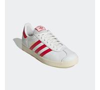 Sneaker ADIDAS ORIGINALS "GAZELLE", Herren, Gr. 44, weiß (core weiß, better scarlet, cream weiß), Leder, Synthetik, Schuhe Sneaker (35145268-44) core weiß, better scarlet, cream weiß