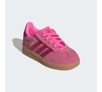Sneaker ADIDAS ORIGINALS "GAZELLE INDOOR COMFORT CLOSURE, ELASTISCHE SCHNÜRSENKEL", Mädchen, Gr. 23, pink (lucid pink, team victory rot, gold metallic), Leder, Synthetik, Schuhe Sneaker, für Kinder (3