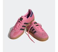 Sneaker ADIDAS ORIGINALS "GAZELLE INDOOR", Damen, Gr. 43, bliss pink, core schwarz, collegiate lila, Leder, Synthetik, Schuhe Sneaker (17869230-43) bliss pink, core schwarz, collegiate lila