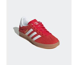 Sneaker ADIDAS ORIGINALS "GAZELLE INDOOR FÜR KINDER", Mädchen, Gr. 38,5, better scarlet, cloud weiß, gum 2, Leder, Synthetik, Schuhe Sneaker, für Kinder & Jugendliche (74962048-38,5) better scarlet, c