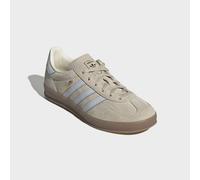 Sneaker ADIDAS ORIGINALS "GAZELLE INDOOR", Herren, Gr. 39, wonder beige, halo blau, gum5, Leder, Synthetik, Schuhe Sneaker (10007111-39) wonder beige, halo blau, gum5