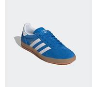 Sneaker ADIDAS ORIGINALS "GAZELLE INDOOR", Herren, Gr. 43, blaubird, ftwwht, gum2, Leder, Synthetik, Schuhe Sneaker (37944054-43) blaubird, ftwwht, gum2