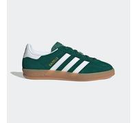 Sneaker ADIDAS ORIGINALS "GAZELLE INDOOR KIDS", Mädchen, Gr. 38, collegiate grün, cloud weiß, gum 2, Leder, Synthetik, Schuhe Sneaker (92289022-38) collegiate grün, cloud weiß, gum 2