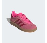 Sneaker ADIDAS ORIGINALS "GAZELLE INDOOR", Mädchen, Gr. 35,5, pink (lucid pink, team victory rot, gold metallic), Leder, Synthetik, Schuhe Sneaker, für Kinder & Jugendliche (69496939-35,5) lucid pink,
