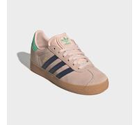 Sneaker ADIDAS ORIGINALS "GAZELLE", Mädchen, Gr. 28, rosa (blush pink, night indigo, hi, res grün), Leder, Synthetik, Schuhe Sneaker, für Kinder (35297837-28) blush pink, night indigo, hi, res grün