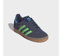 Sneaker ADIDAS ORIGINALS "GAZELLE", Mädchen, Gr. 29, shadow navy, screaming grün, lucid aquamarine, Leder, Synthetik, Schuhe Sneaker, für Kinder (36541906-29) shadow navy, screaming grün, lucid aquama