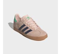 Sneaker ADIDAS ORIGINALS "GAZELLE", Mädchen, Gr. 38,5, blush pink, night indigo, hi, res grün, Leder, Synthetik, Schuhe Sneaker, für Kinder und Jugendliche (17439160-38,5) blush pink, night indigo, hi