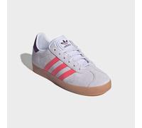 Sneaker ADIDAS ORIGINALS "GAZELLE", Mädchen, Gr. 38,5, frozen lila, solar turbo, maroon, Leder, Synthetik, Schuhe Sneaker, für Kinder und Jugendliche (28168458-38,5) frozen lila, solar turbo, maroon