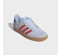 Sneaker ADIDAS ORIGINALS "GAZELLE", Mädchen, Gr. 38, crystal sky, semi lucid rot, blaubird, Leder, Synthetik, Schuhe Sneaker, für Kinder und Jugendliche (30738320-38) crystal sky, semi lucid rot, blau