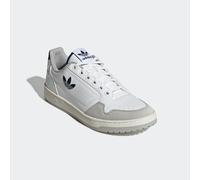 Sneaker ADIDAS ORIGINALS "NY 90", Herren, Gr. 38, weiß (cloud weiß, dunkelblau, grau two), Leder, Synthetik, Schuhe Sneaker (95098343-38) cloud weiß, dunkelblau, grau two