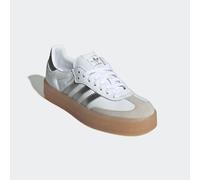Sneaker ADIDAS ORIGINALS "SAMBA", Damen, Gr. 37, cloud weiß, silber metallic, gum 3, Leder, Schuhe Sneaker (96453106-37) cloud weiß, silber metallic, gum 3