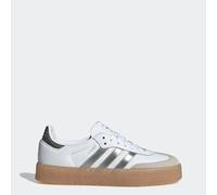 Sneaker ADIDAS ORIGINALS "SAMBA", Damen, Gr. 40,5, cloud weiß, silber metallic, gum 3, Leder, Schuhe Sneaker (96453106-40,5) cloud weiß, silber metallic, gum 3