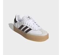 Sneaker ADIDAS ORIGINALS "SAMBA", Mädchen, Gr. 38, weiß (cloud weiß, preloved braun, gum 3), Leder, Synthetik, Schuhe Sneaker, für Jugendliche (47236562-38) cloud weiß, preloved braun, gum 3