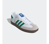 Sneaker ADIDAS ORIGINALS "SAMBA OG", Gr. 45, ftwwht, grün, supcol, Leder, Synthetik, Schuhe Sneaker (41262110-45) ftwwht, grün, supcol