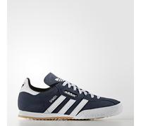 Sneaker ADIDAS ORIGINALS "SAMBA SUPER SUEDE", Damen, Gr. 39, blau (navy, ftwwht, navy), Leder, Schuhe Sneaker (83948649-39) navy, ftwwht, navy