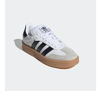 Sneaker ADIDAS ORIGINALS "SAMBA XLG", Damen, Gr. 38,5, weiß (cloud weiß, core schwarz, gum 3), Leder, Textil, Schuhe Sneaker, mit erhöhter Sohle und gepolsterter Zunge (79313721-38,5) cloud weiß, core