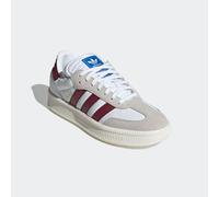 Sneaker ADIDAS ORIGINALS "SAMBA XLG", Damen, Gr. 38,5, weiß (cloud weiß, shadow rot, sanftes weiß), Leder, Schuhe Sneaker, mit erhöhter Sohle und gepolsterter Zunge (39181311-38,5) cloud weiß, shadow
