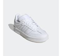 Sneaker ADIDAS ORIGINALS "SAMBA XLG", Damen, Gr. 43, weiß (cloud weiß, ftwr weiß, ftwr weiß), Leder, Textil, Schuhe Sneaker, mit erhöhter Sohle und gepolsterter Zunge (27314540-43) cloud weiß, ftwr we