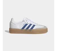 Sneaker ADIDAS ORIGINALS "SAMBAE", Damen, Gr. 37, blau (cloud weiß, blau, clear sky), Leder, Schuhe Sneaker (74171857-37) cloud weiß, blau, clear sky