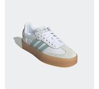 Sneaker ADIDAS ORIGINALS "SAMBAE", Damen, Gr. 39, grün (cloud weiß, wonder blau, sanftes weiß), Leder, Schuhe Sneaker (84118951-39) cloud weiß, wonder blau, sanftes weiß