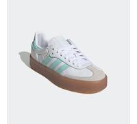 Sneaker ADIDAS ORIGINALS "SAMBAE", Mädchen, Gr. 36, weiß (cloud weiß, clear mint, gold metallic), Baumwolle, Synthetik, Schuhe Sneaker, für Jugendliche (83593963-36) cloud weiß, clear mint, gold metal