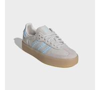 Sneaker ADIDAS ORIGINALS "SAMBAE", Mädchen, Gr. 37, chalk pearl, icey blau, sanftes weiß, Leder, Synthetik, Schuhe Sneaker, für Kinder & Jugendliche (59452039-37) chalk pearl, icey blau, sanftes weiß