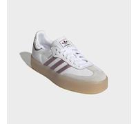 Sneaker ADIDAS ORIGINALS "SAMBAE W", Damen, Gr. 43, cloud weiß, maroon, grau one, Leder, Schuhe Sneaker (27367008-43) cloud weiß, maroon, grau one