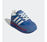 Sneaker ADIDAS ORIGINALS "SL 72 RS EL I", Mädchen, Gr. 22, blau, core weiß, better scarlet, Synthetik, Textil, Schuhe Sneaker, für Kinder (64918522-22) blau, core weiß, better scarlet