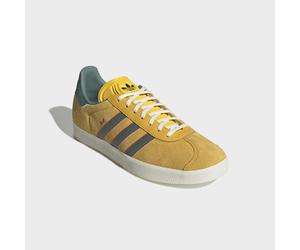 Sneaker ADIDAS PERFORMANCE "ADIDAS GAZELLE JAMAIKA X BOB MARLEY", Herren, Gr. 41, gelb (bogold, none, purrub), Leder, Schuhe Sneaker, Nations Pack Mexiko (70900968-41) bogold, none, purrub