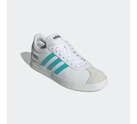 Sneaker ADIDAS PERFORMANCE "MERCEDES - AMG PETRONAS FORMULA ONE TEAM VL COURT", Damen, Gr. 39, cloud weiß, semi mint rush, core schwarz, Leder, Synthetik, Schuhe Sneaker, Mercedes AMG Motorsport (8861