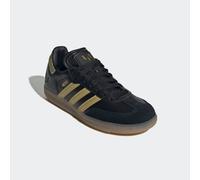 Sneaker ADIDAS PERFORMANCE "SAMBA MESSI J", Mädchen, Gr. 30, core schwarz, gold metallic, gum4, Leder, Schuhe Sneaker, für Kinder & Jugendliche (67809960-30) core schwarz, gold metallic, gum4