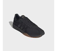 Sneaker ADIDAS SPORTSWEAR "RUN 76/26", Herren, Gr. 44, core schwarz, core schwarz, amber gum, Leder, Synthetik, Textil, Schuhe Sneaker (74595637-44) core schwarz, core schwarz, amber gum